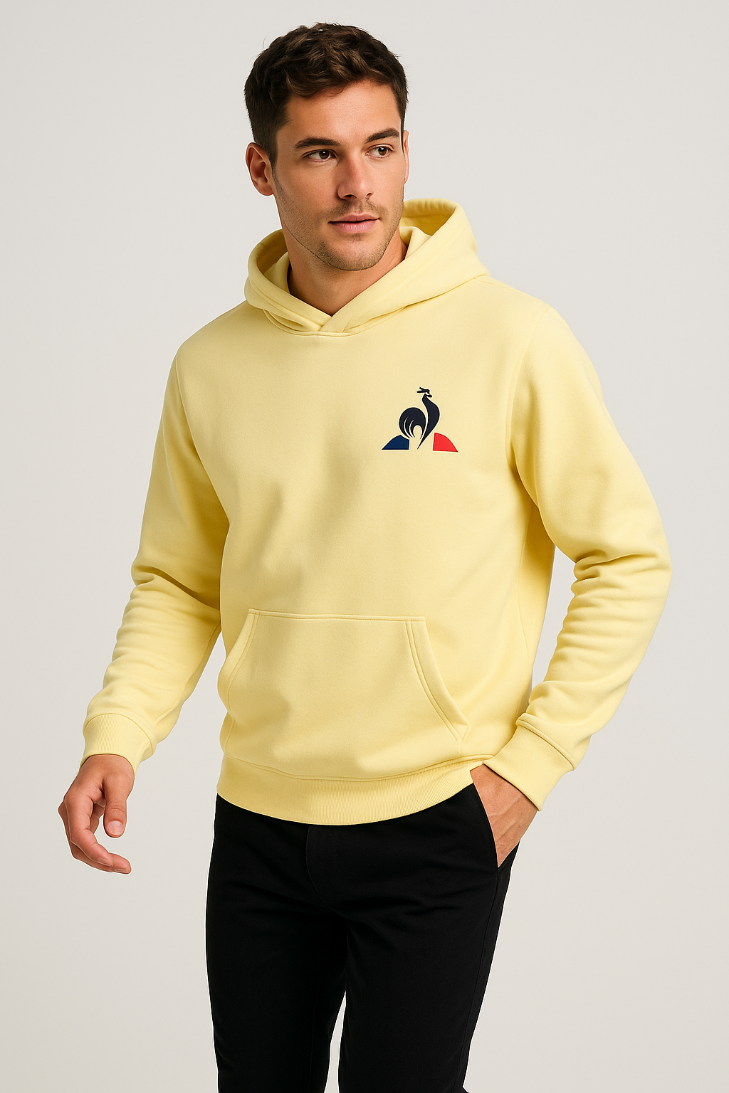 HODDIE AMARILLO CON CAPOTA