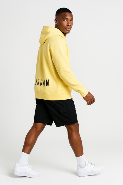 HODDIE AMARILLO CON CAPOTA